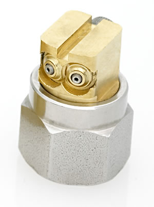 Dual Orifice Right Angle Nozzles